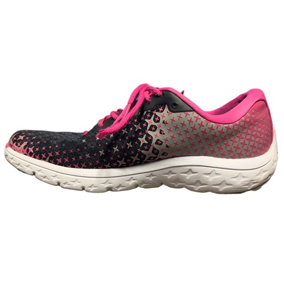 Brooks PureFlow 5 Pink/Black/Gray Running Sneaker Shoes Womens Size 8 Casual - Picture 2 of 16